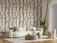 A perched orange songbird detail picked from Playful Branches wallpaper.
 GD9466