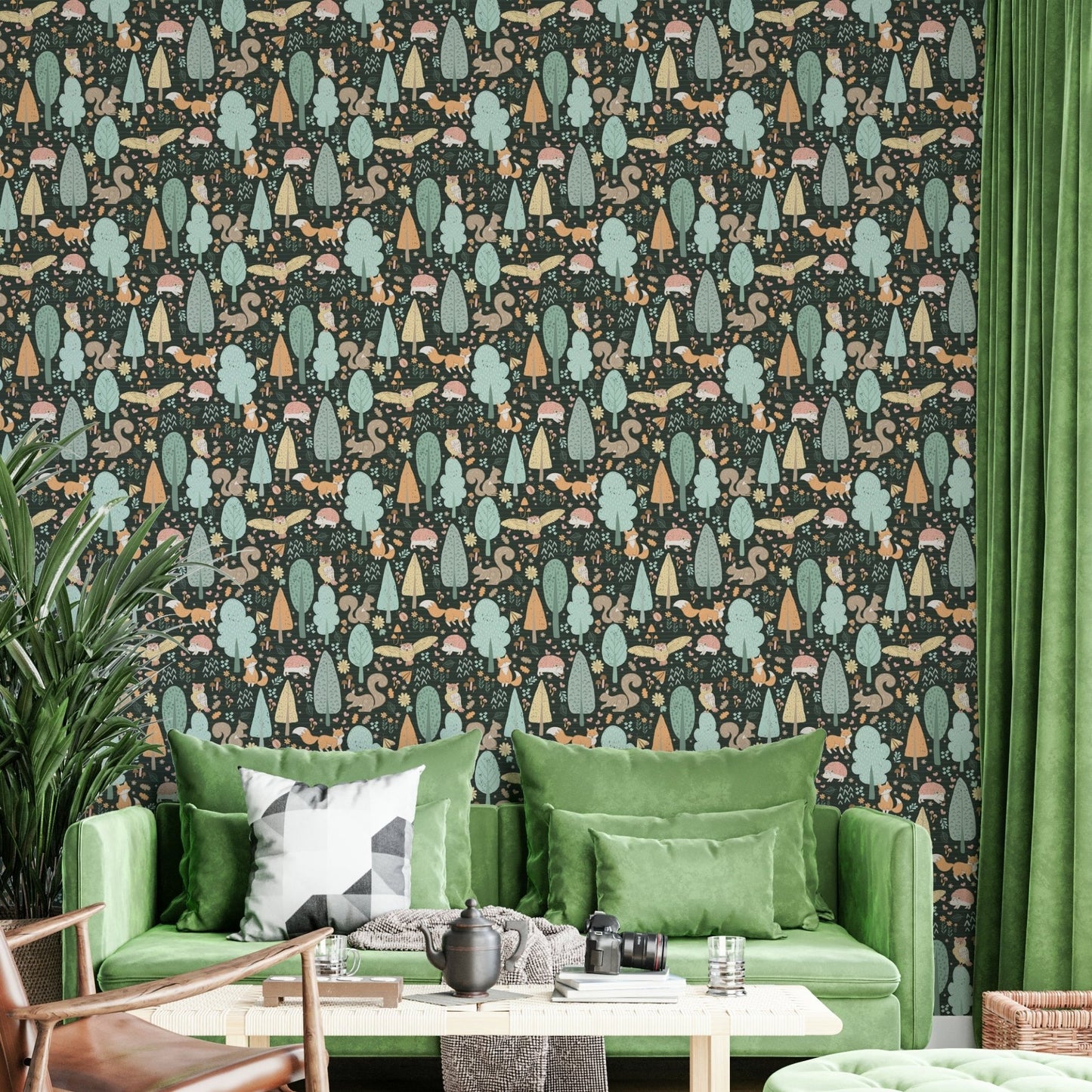 Fox and owl wallpaper for walls
