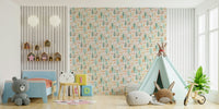 Playful Woodland Nursery Wallpaper
