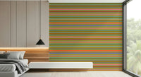 Vibrant Playtime Stripes Horizontal Classic Wallpaper stripes home