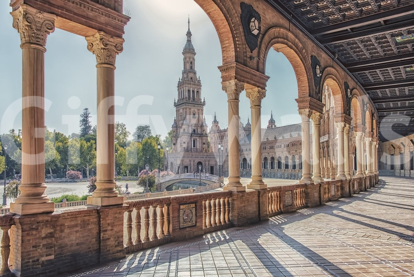 Plaza España: Timeless View Wall Mural