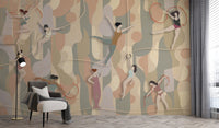 Poise in Motion Rhythmic Dance Wallpaper