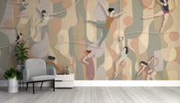 Poise in Motion Rhythmic Dance Wallpaper