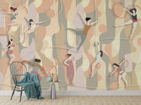 Poise in Motion Rhythmic Dance Wallpaper