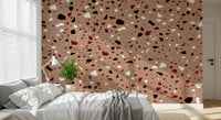 A peaceful natural texture mural on decorative wallpaper.