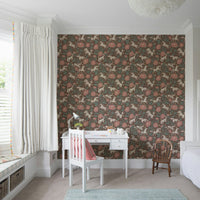 Nursery wallpaper with wild west motifs

