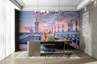 Scenic river bridge wallpaper from Paris

