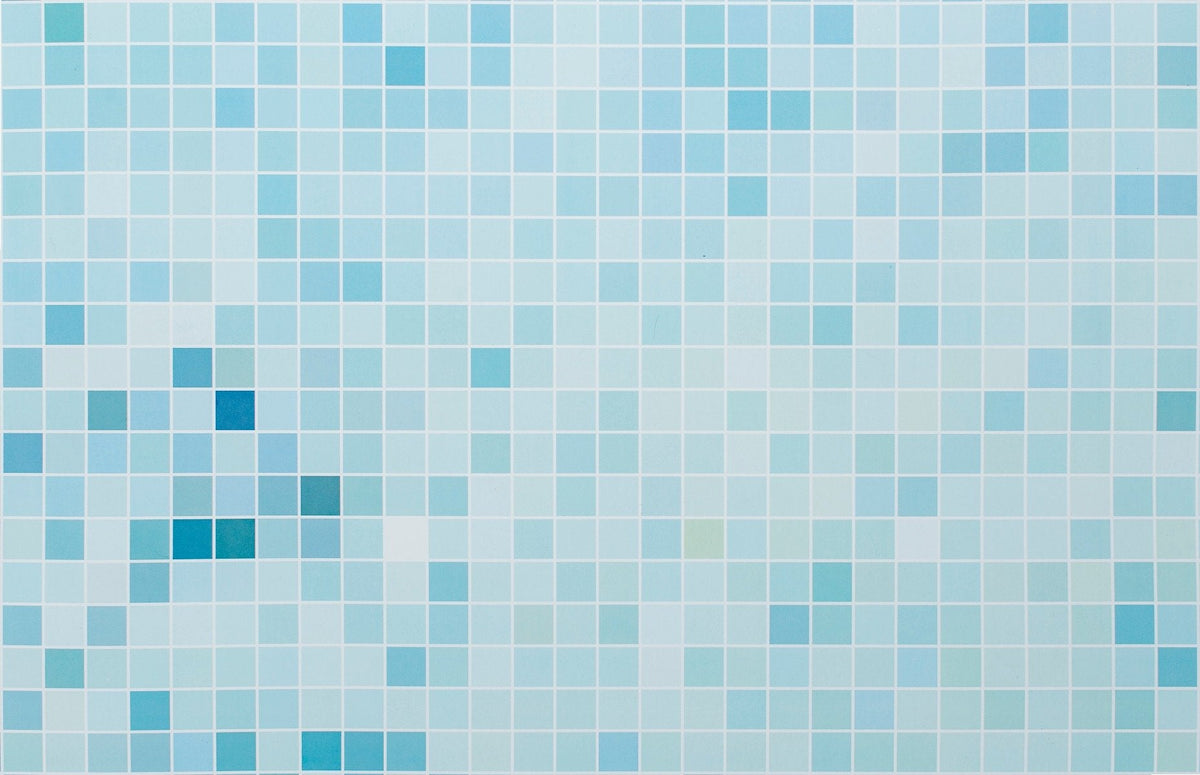Blue Tiled Wallpaper Mural