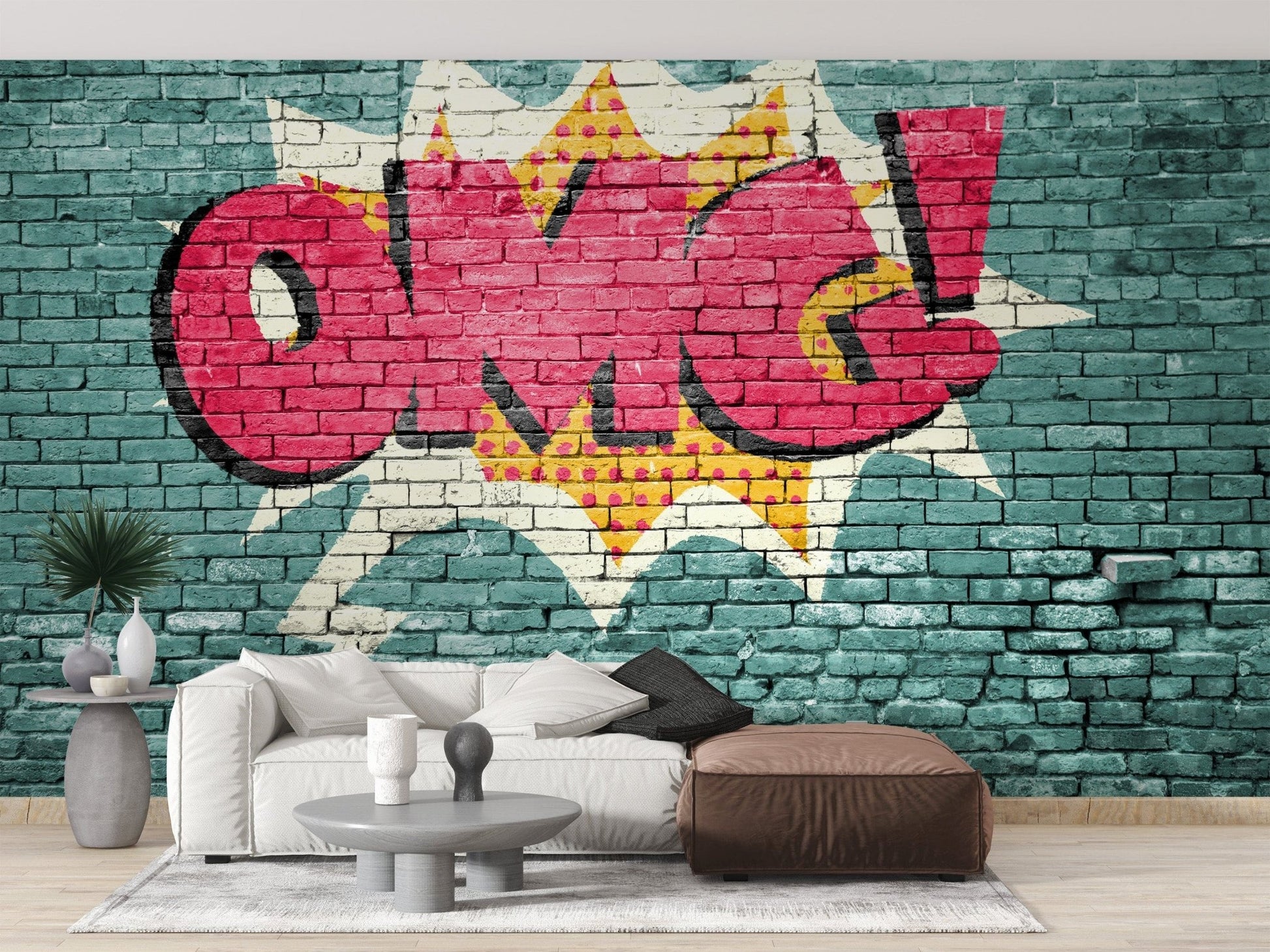 Pop Art OMG Graffiti Wall Mural - Giffywalls