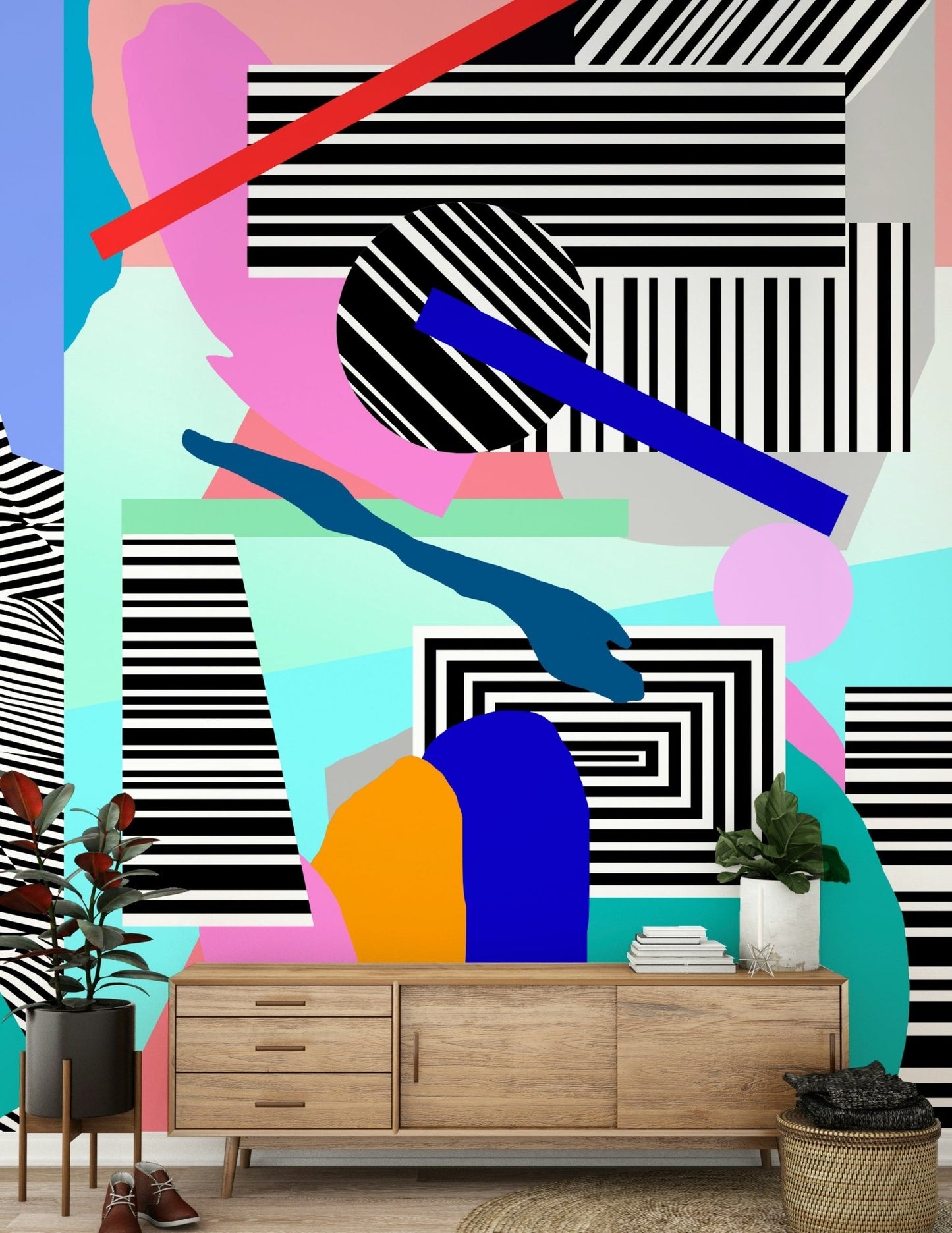A classic pop art wallpaper for walls., GD5364