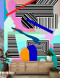 A classic pop art wallpaper for walls., GD5364