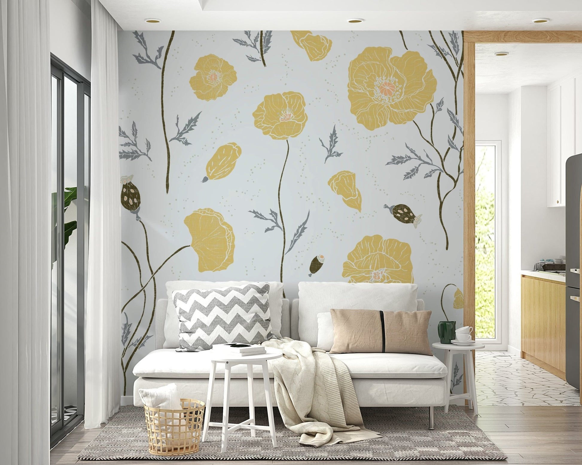 Serene garden wall mural GD022
