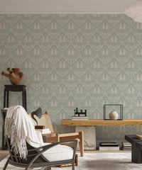 Floral damask wallpaper for walls

