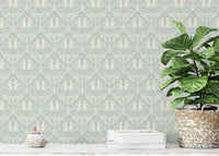 Secret garden damask wall design


