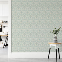 Elegant damask pattern wallpaper

