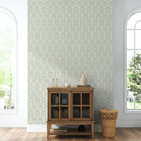 Poppy and the Here soft botanical wallpaper

