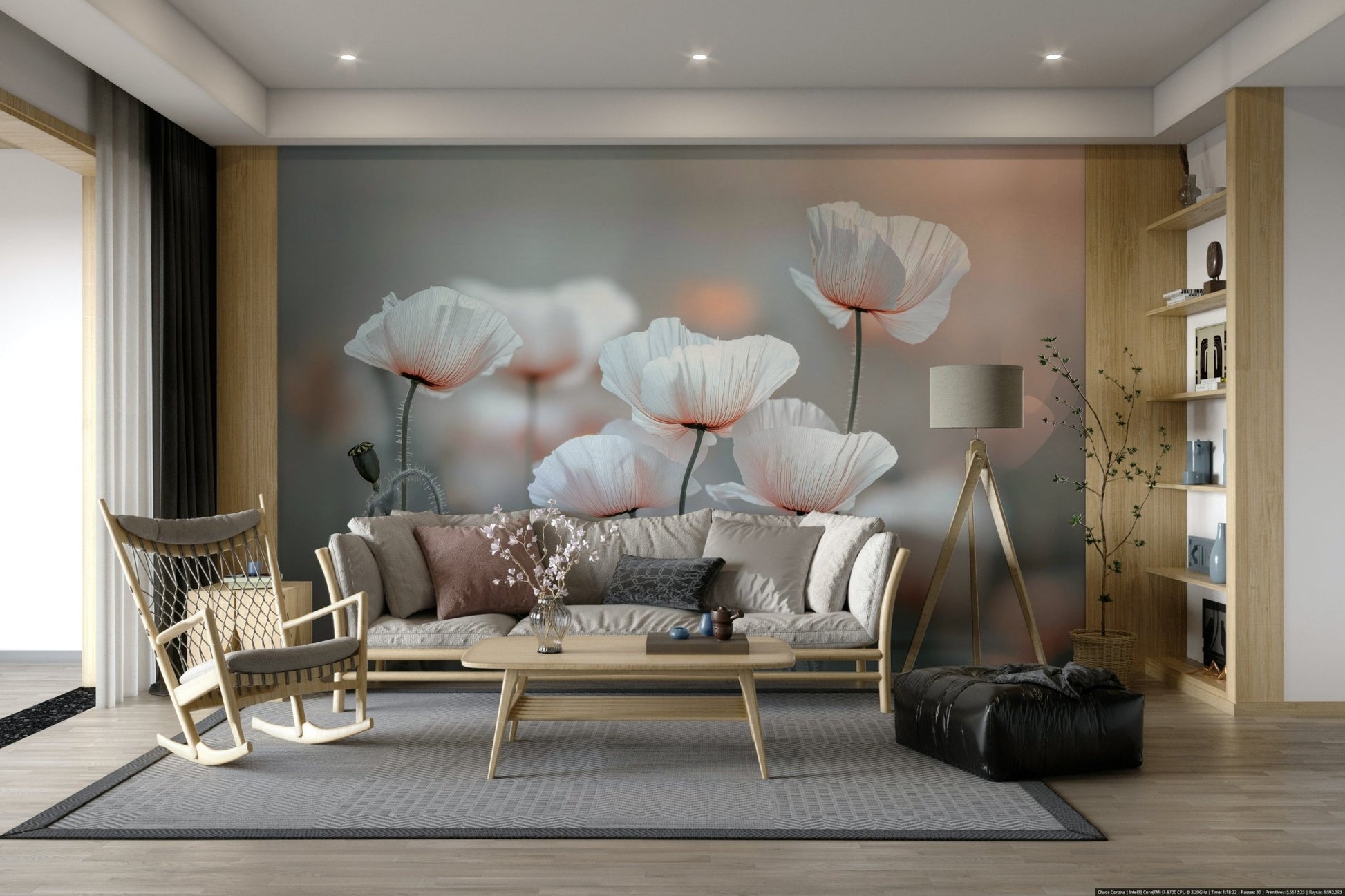 Poppy Dream Wall Mural