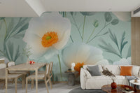 The mural covers a significant wall area.
