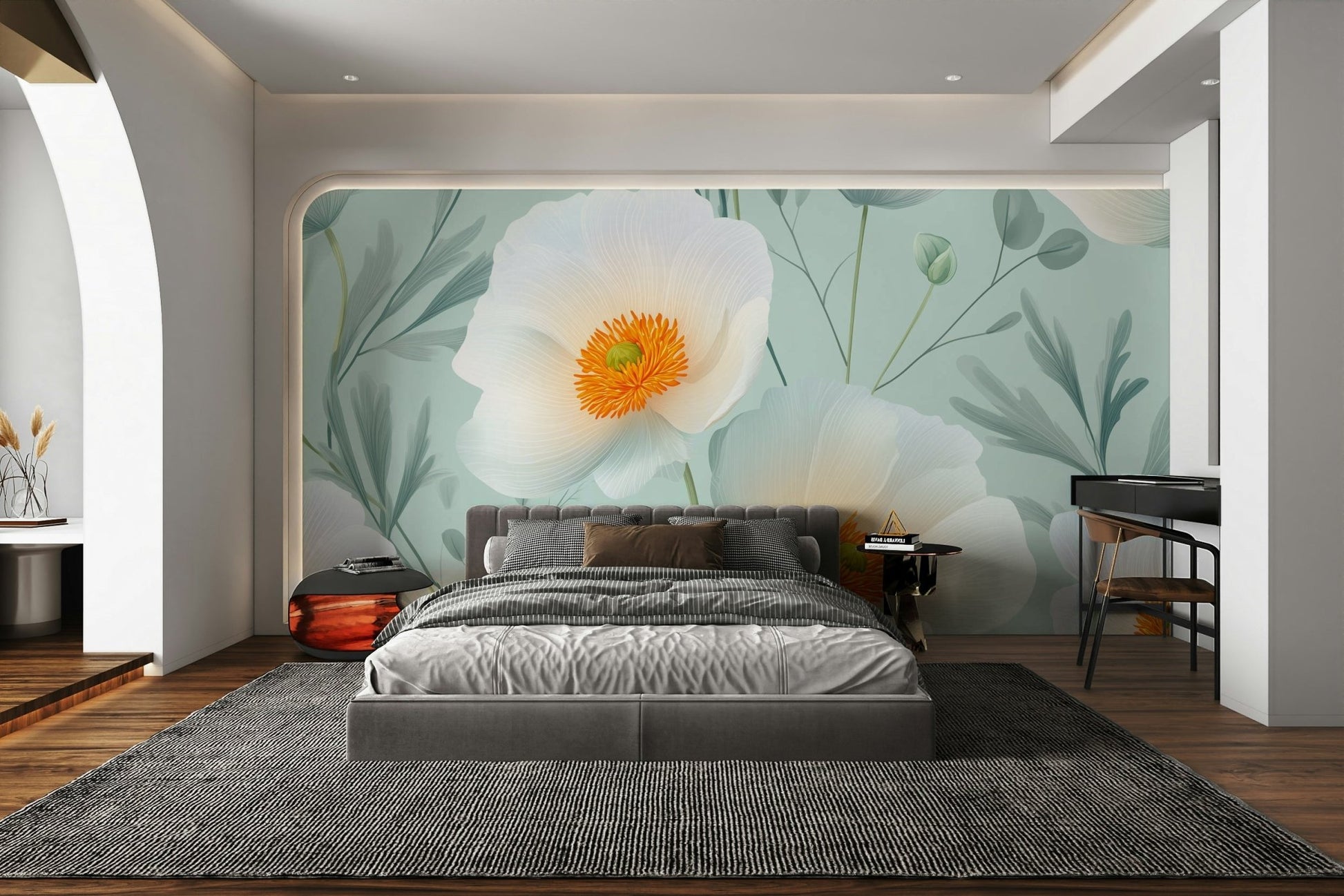 The texture appears smooth and artistic, like a painting or detailed illustration.
