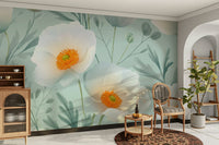 The design evokes a sense of natural beauty, peace, and simplicity.
