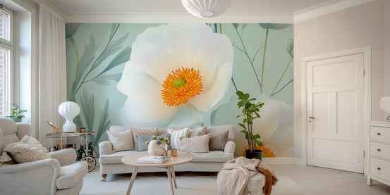 A vibrant and serene wall mural. GD3195
