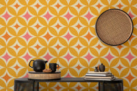 Add charm with Portuguese Yellow Tiles Azulejos Design Wallpaper, SUSCT20