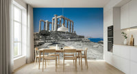 Poseidon Temple photography on durable self-adhesive wallpaper.