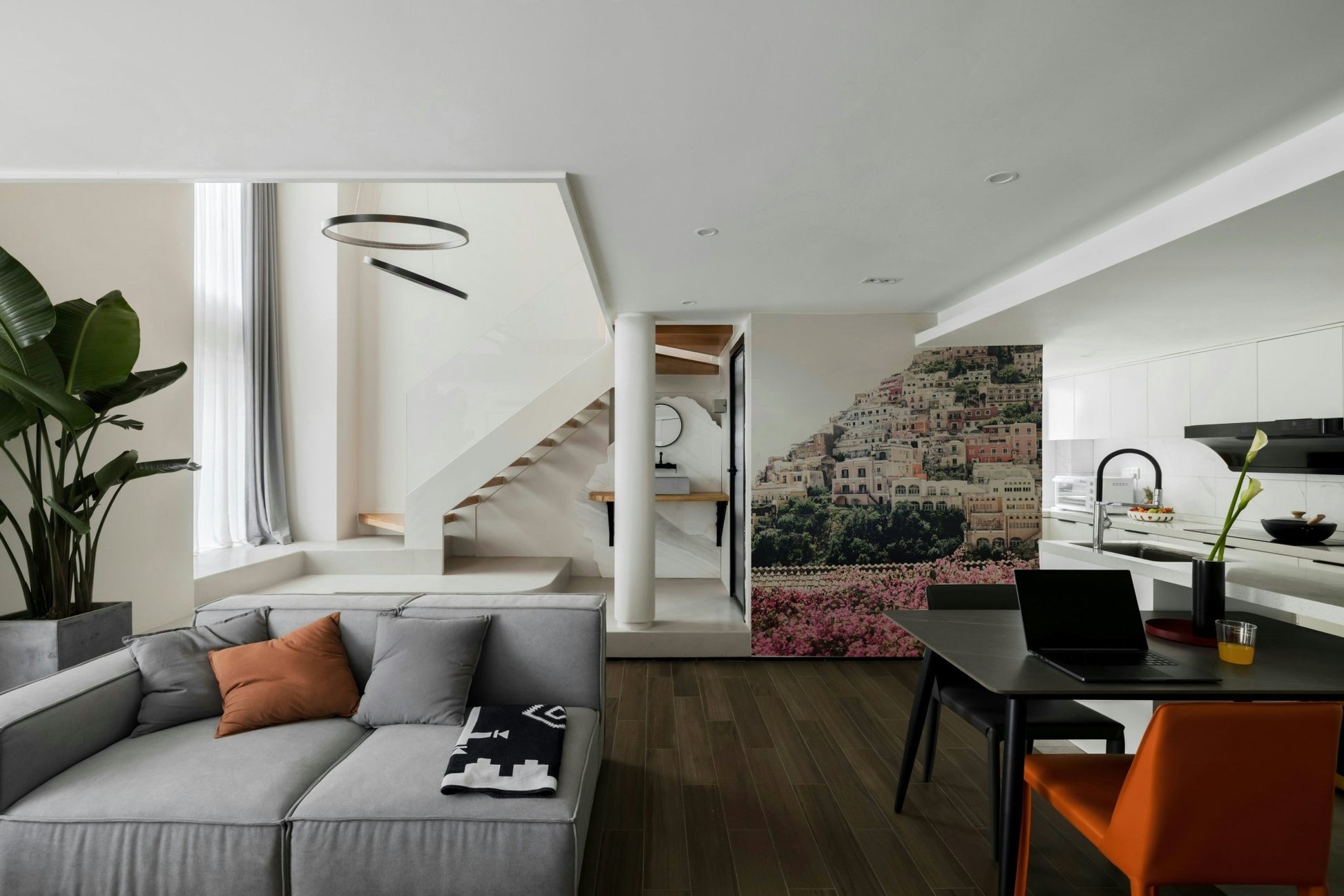 Scenic Positano architecture view

