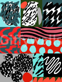 A high-quality abstract print wall mural for walls.