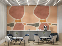 Minimalist mural with vase and vessel shapes, GD2435