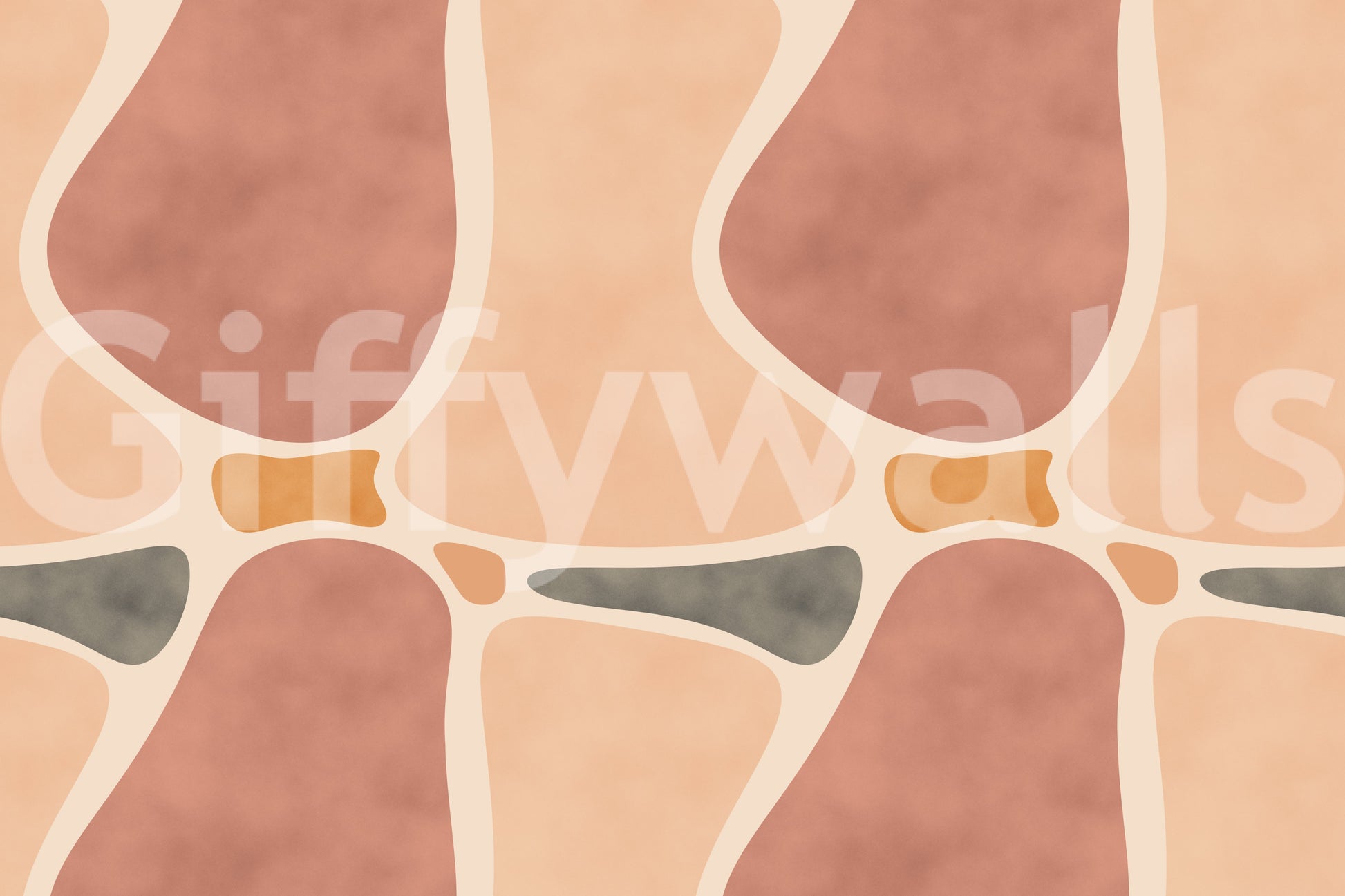 Contemporary pottery pattern wallpaper for walls

