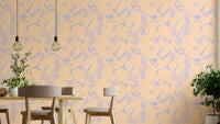 Powder Pink Abstract Brushstroke wallpaper detail

