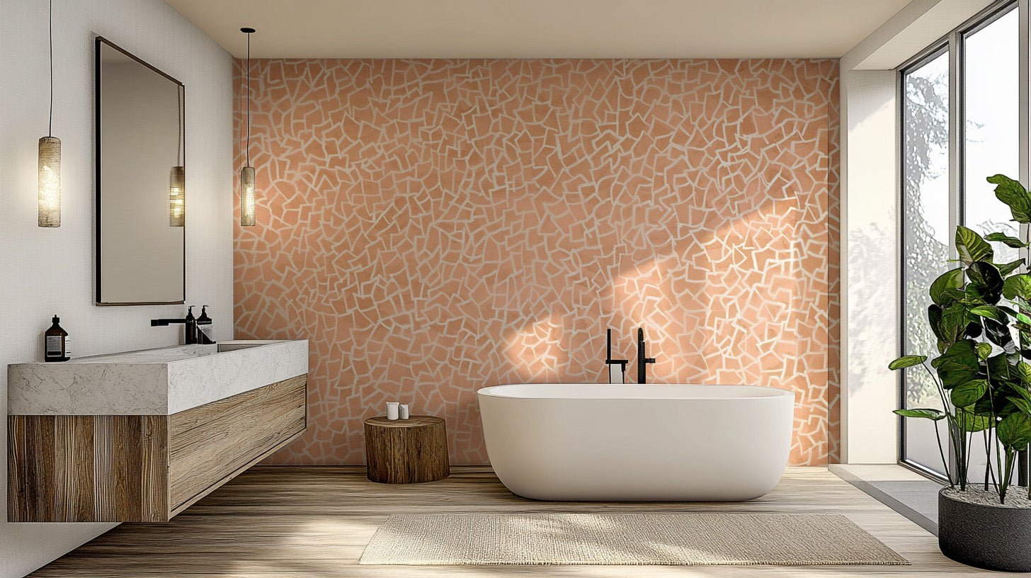 Artistic Pragmatico Pink Pattern Wall Mural