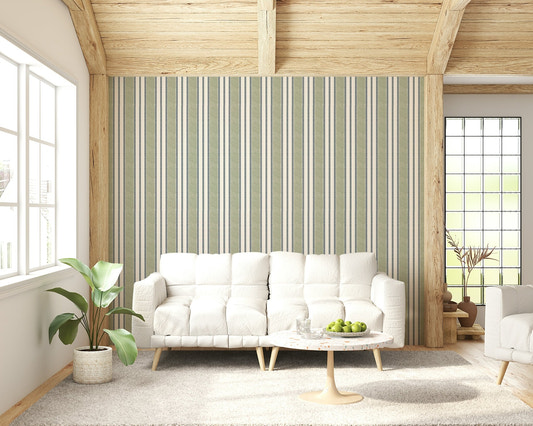 A serene subtle stripe wall mural for your decor.