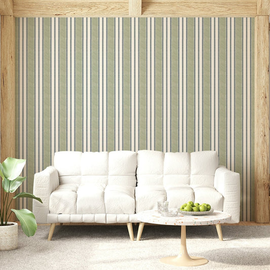A serene subtle stripe wall mural for your decor., GD5978