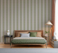 A calming abstract design wallpaper mural that defines a space.