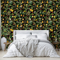 Tropical paradise wallpaper featuring lively primates


