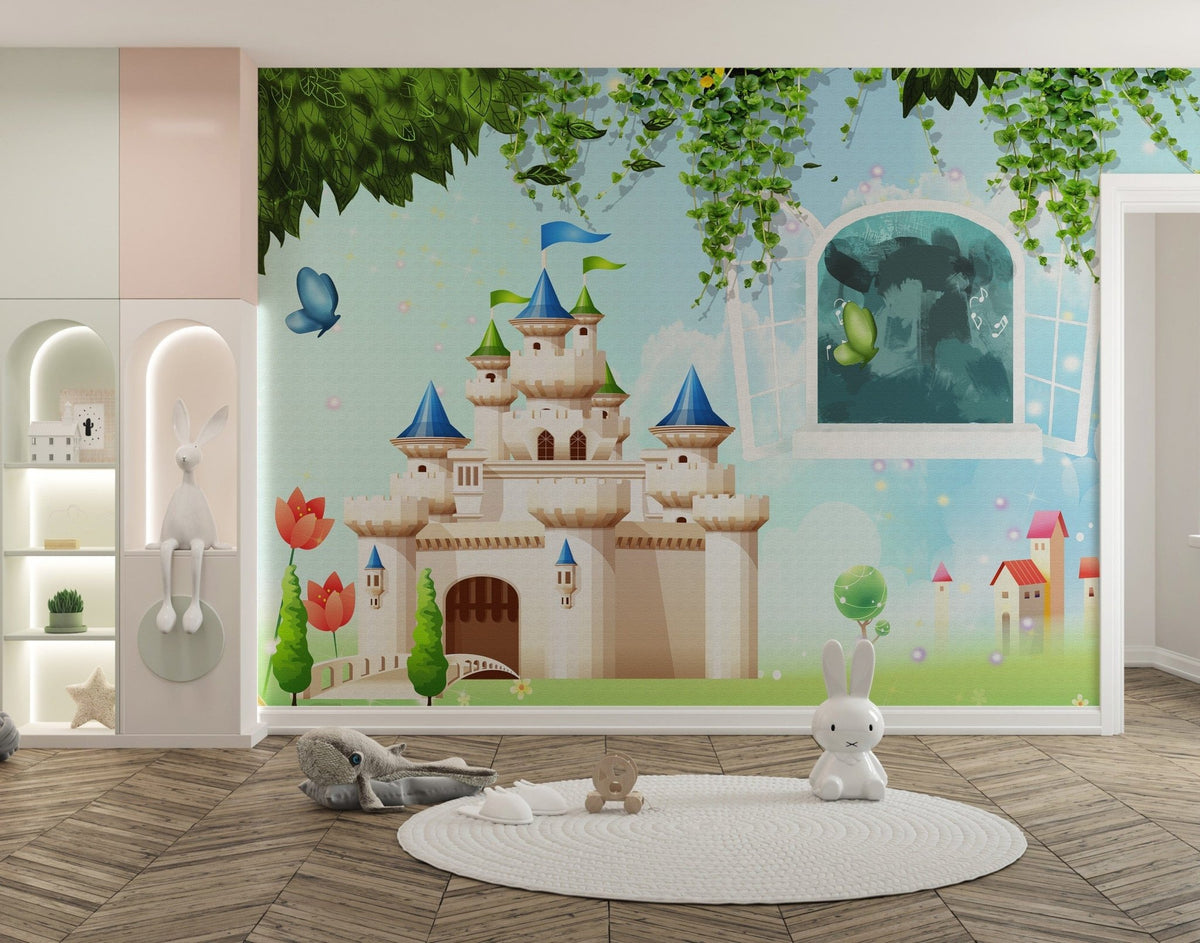Fairytale princess castle wall mural
A105