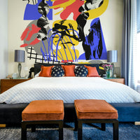 Prismatic Fragments mural wallpaper full view

