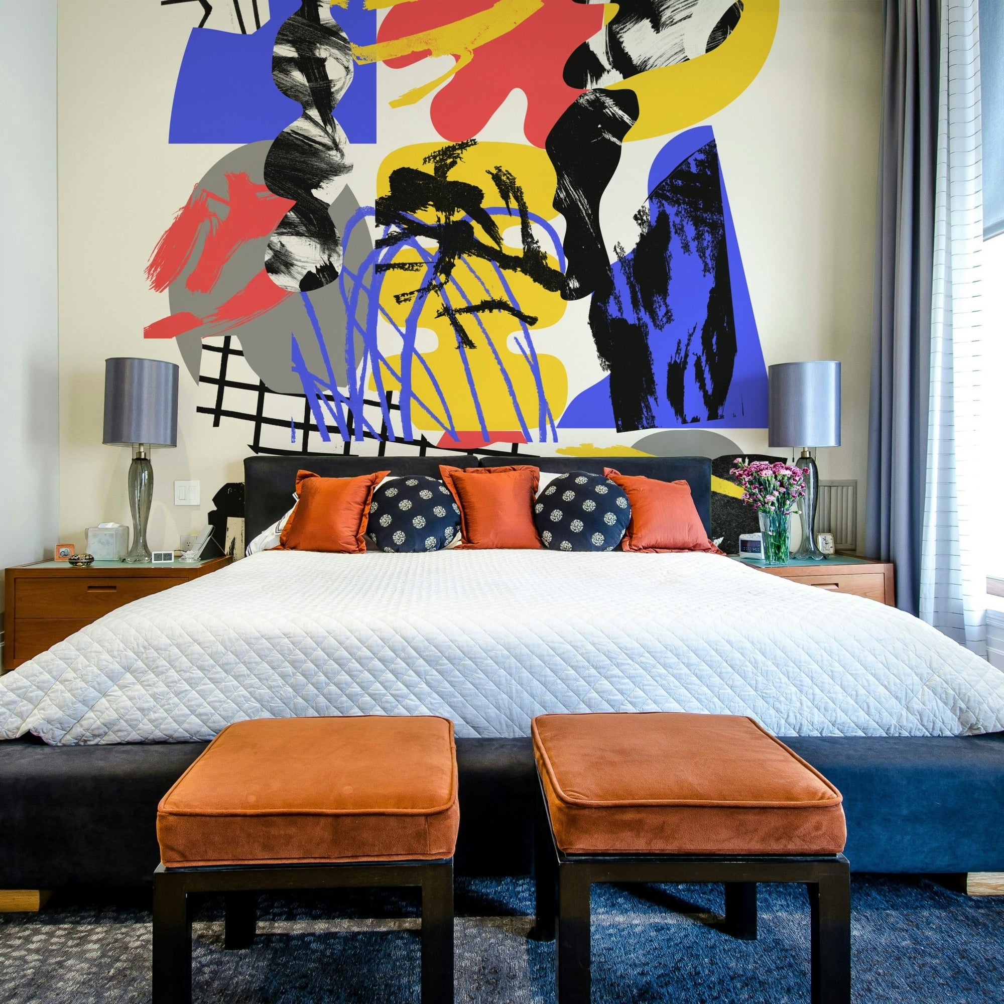Prismatic Fragments mural wallpaper full view, GD2484