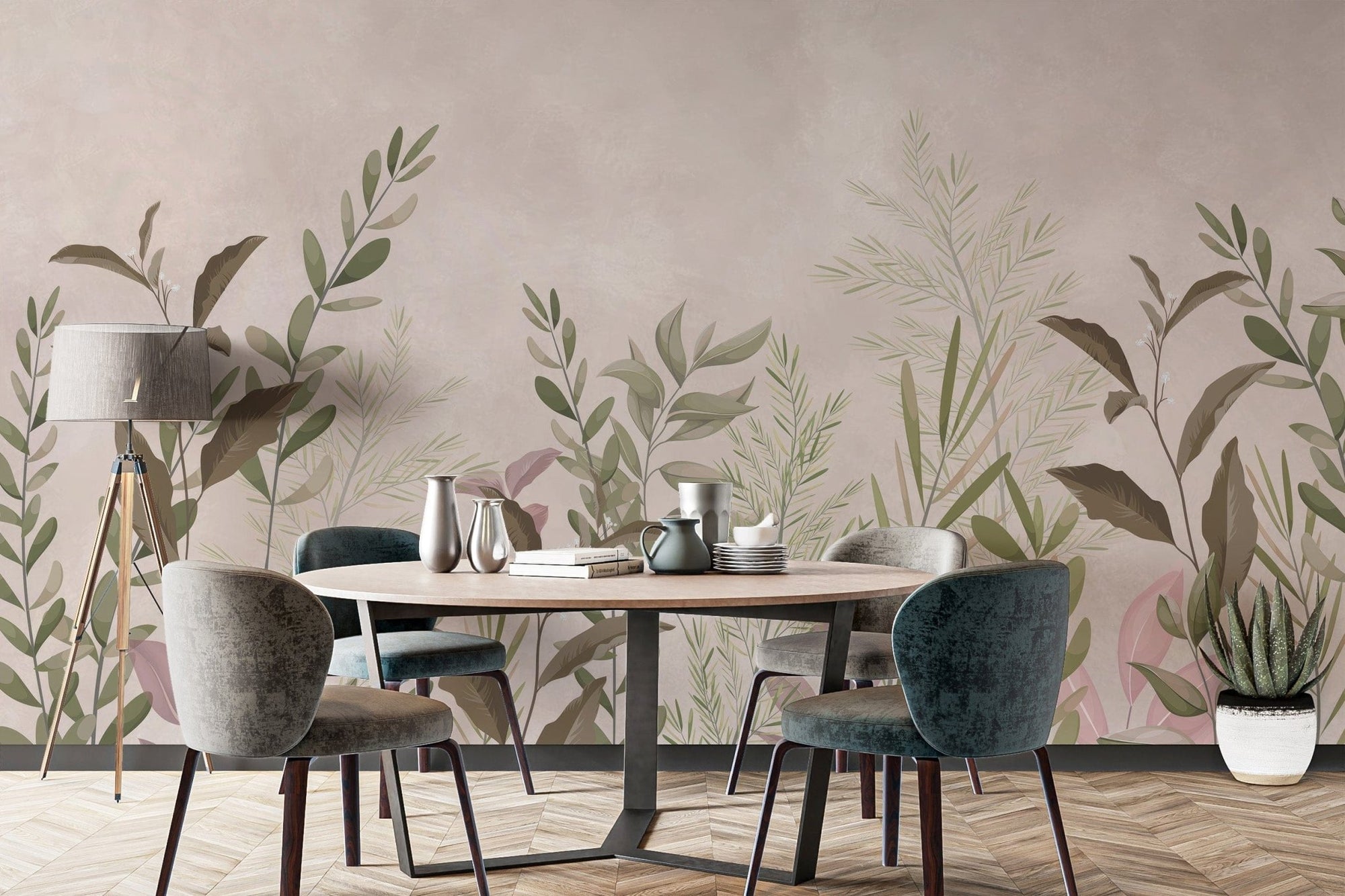 Serene pristine haven wallpaper mural, C223