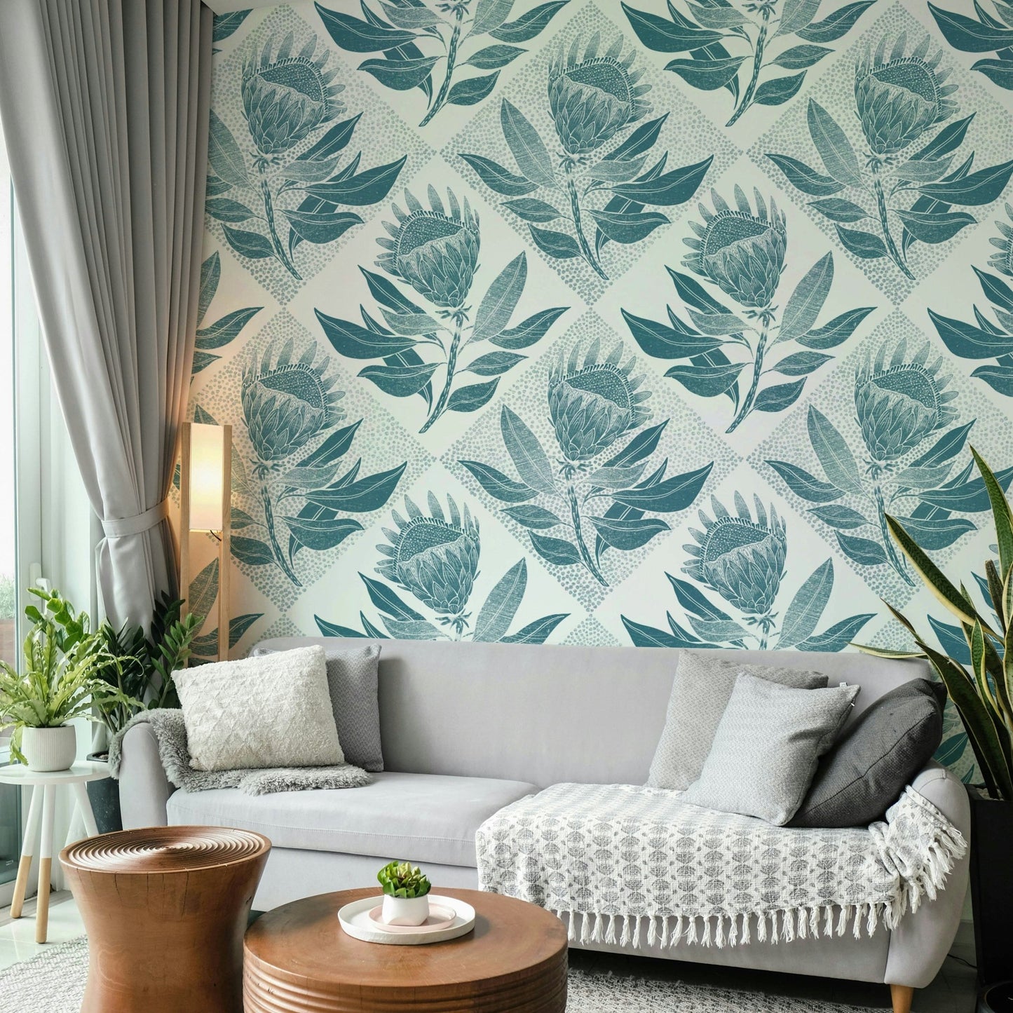 Bold floral design perfect for modern or nature-inspired interiors

