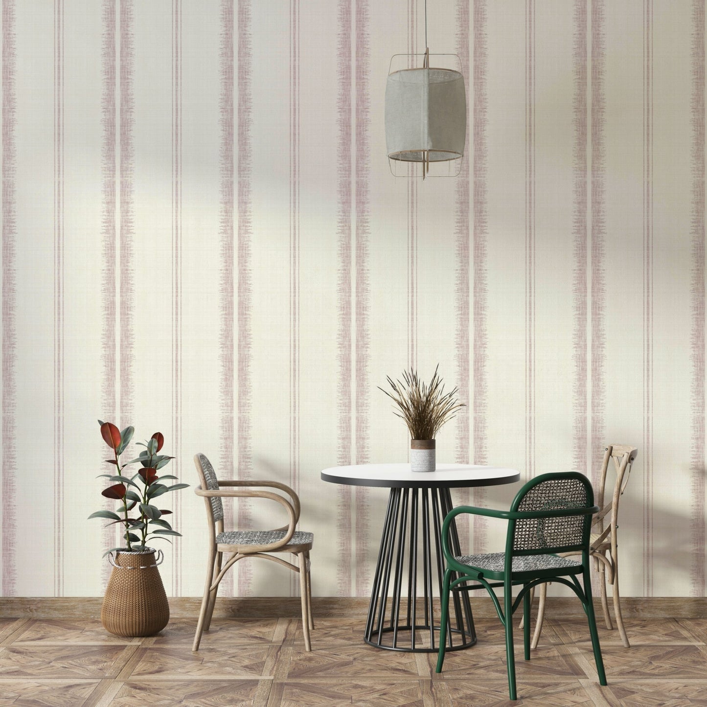 Minimalist stripe design for light and open interiors


