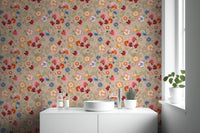 Chic floral wallpaper with Provence charm