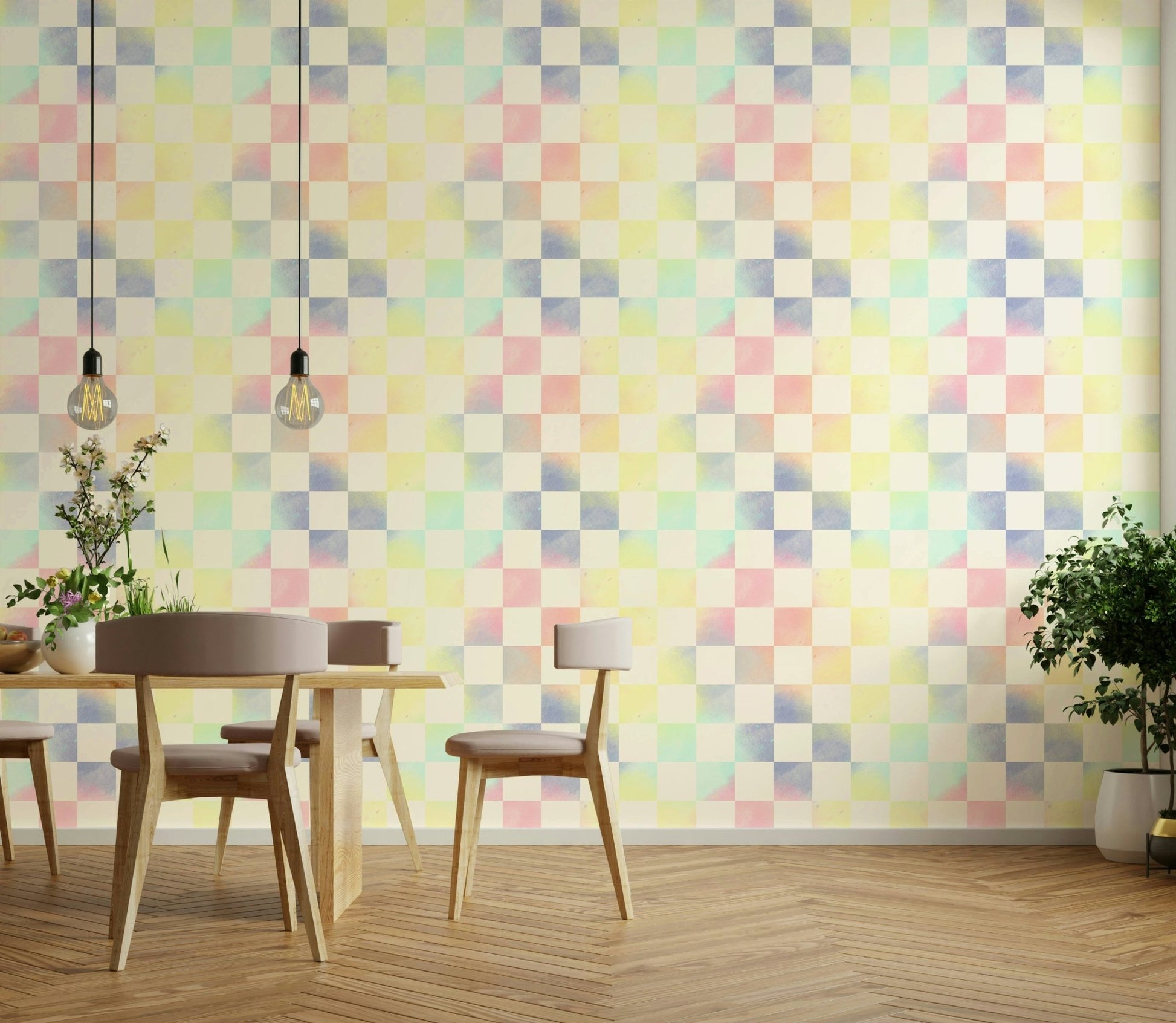 Colorful psychedelic wallpaper for creative spaces GD660

