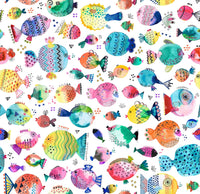 Puffer Fishes Sea Ocean Kids Wallpaper⁠