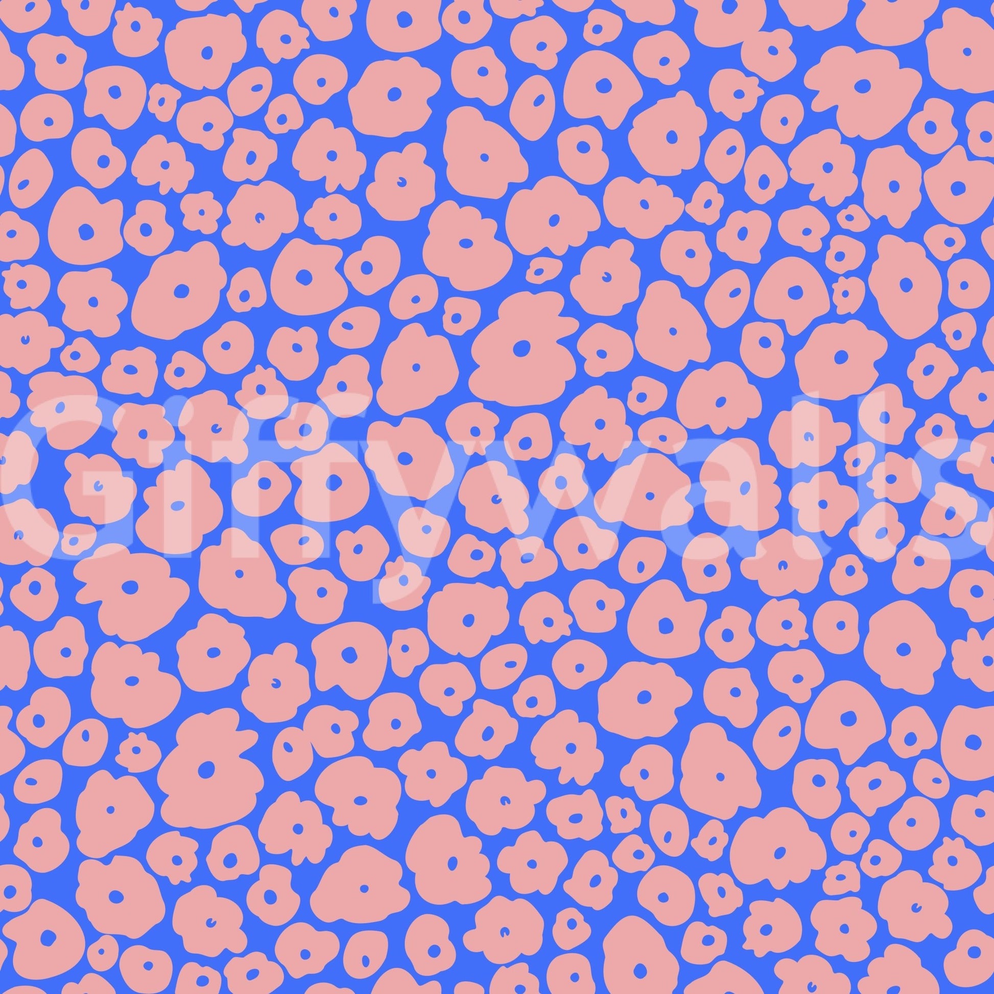 A view of the wallpaper extending from the wall to a ceiling.

