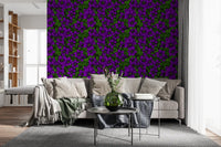 Family room reads bolder once paired with the clematis vine wallpaper⁠GD9571