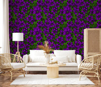 Anyone stepping into this lounge meets the Purple Clematis floral wallpaper
GD9571