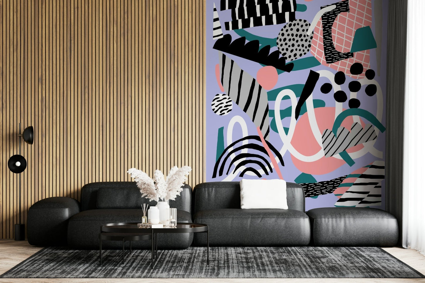 Purple Floating Wall Mural